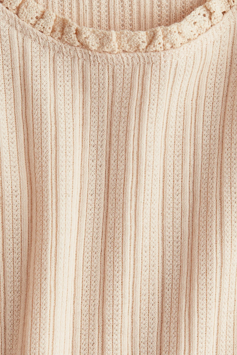 Lace-Trimmed Tank Top