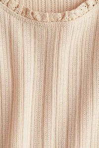 Lace-Trimmed Tank Top