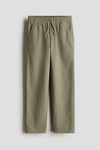 Linen-Blend Pants