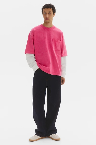 Oversized Layered Cotton Shirt