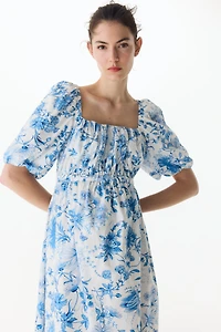 MAMA Cotton-Blend Poplin Dress