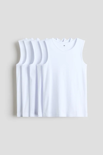 5-Pack Cotton Tank Tops