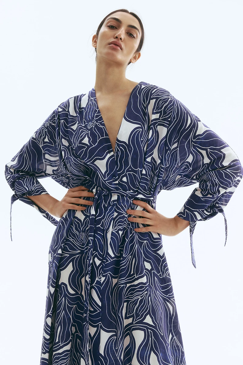 Tie-Belt Shirt Dress