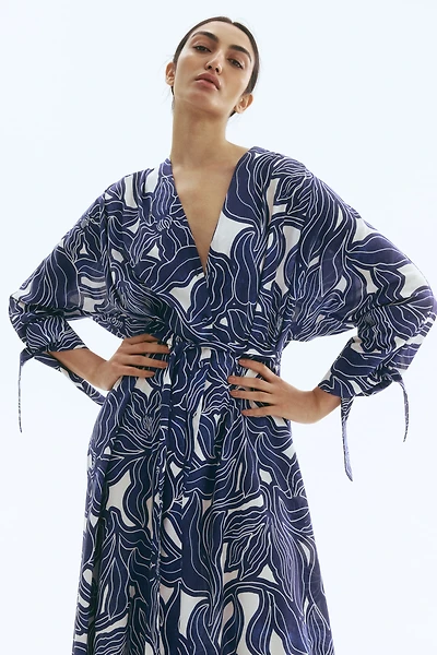 Tie-Belt Shirt Dress