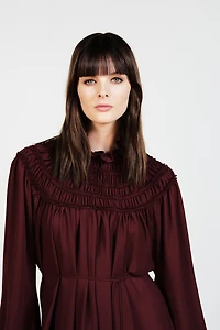 Robe avec détail smocké