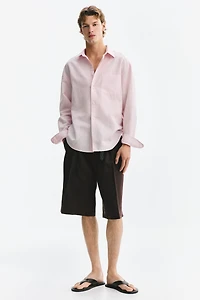 Relaxed-Fit Linen-Blend Shirt