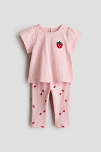 2-Piece Top and Leggings Set