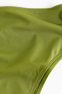 High Waist Cheeky Bikini Bottoms