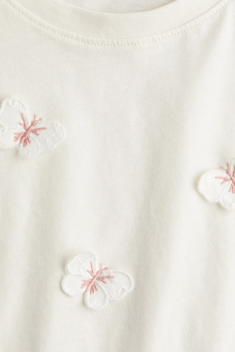 Motif-detail t-shirt