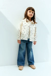 Veste ample en sergé de coton