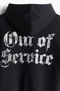 Loose Fit Printed Hoodie