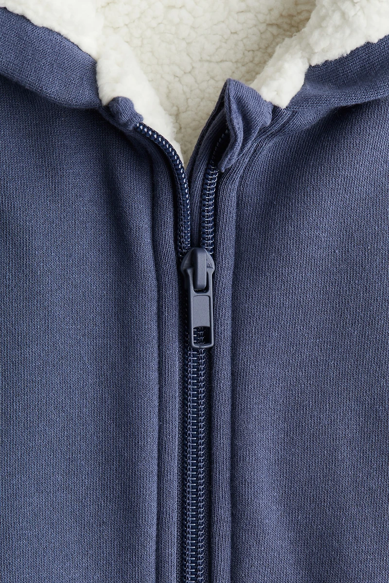 Teddy Fleece-Lined Hooded Jacket