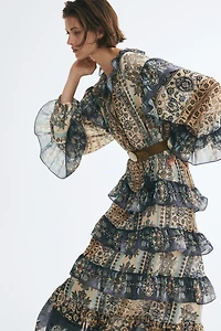 Flounced Tunic Dress