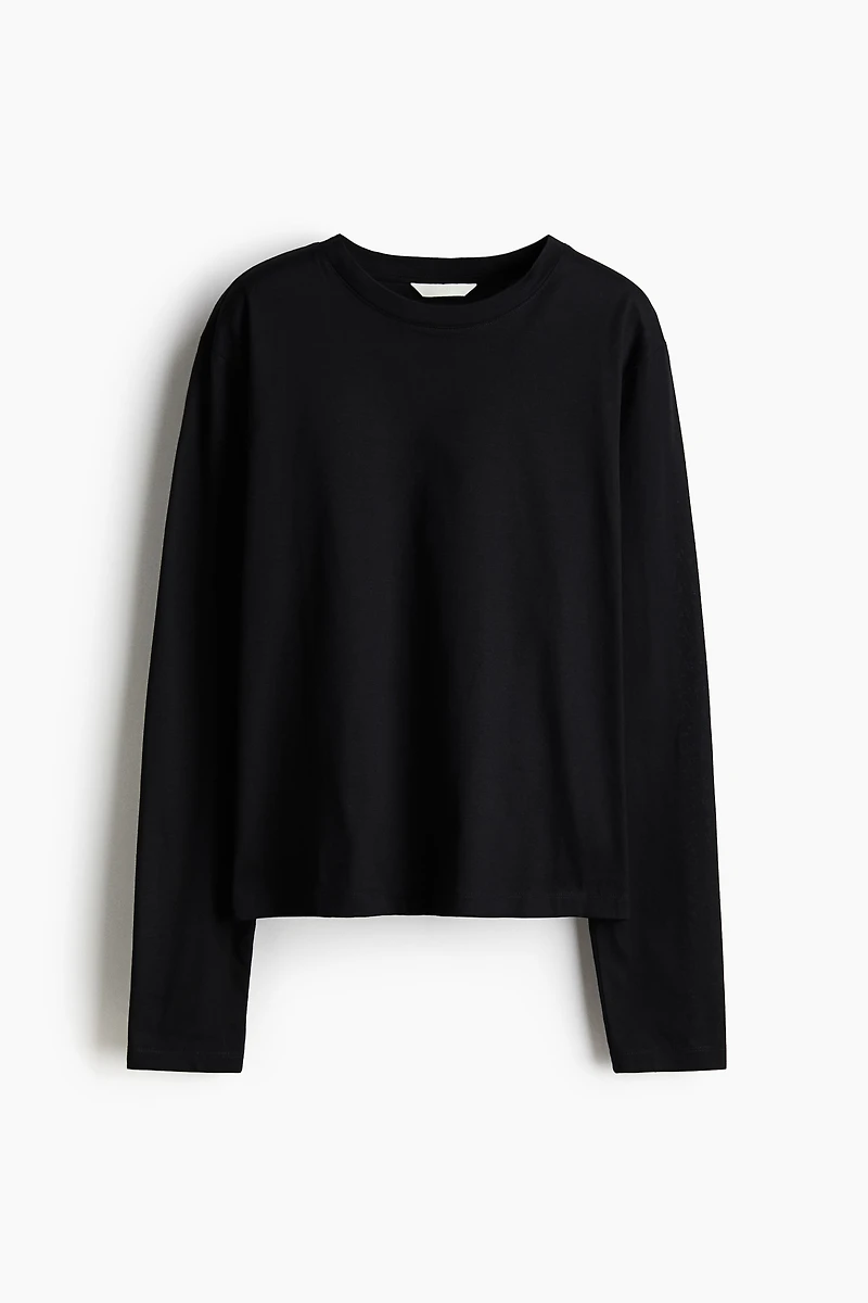 Long-Sleeved Cotton Top