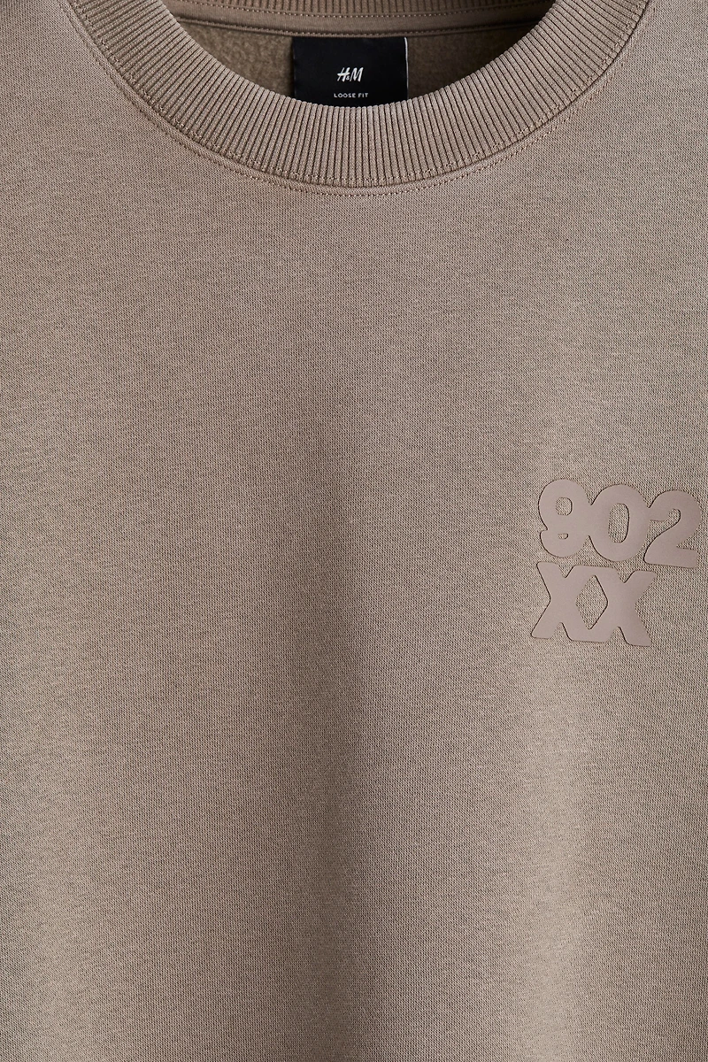 Loose-Fit Printed Sweatshirt