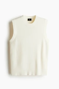 Regular-Fit Ribbed Sweater Vest