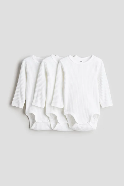 Lot de 3 maillots côtelés