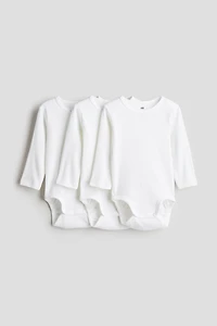 Lot de 3 maillots côtelés