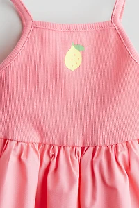 Printed-Detail Dress
