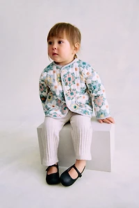 Quilted Patchwork-Print Jacket