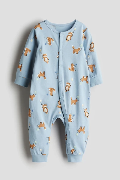 Patterned Pajama Jumpsuit