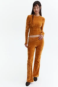 Crushed Velour Top