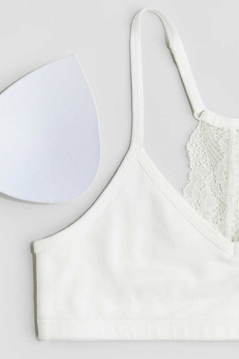 Lace-Detail Crop Top