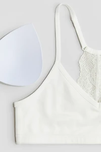 Lace-Detail Crop Top