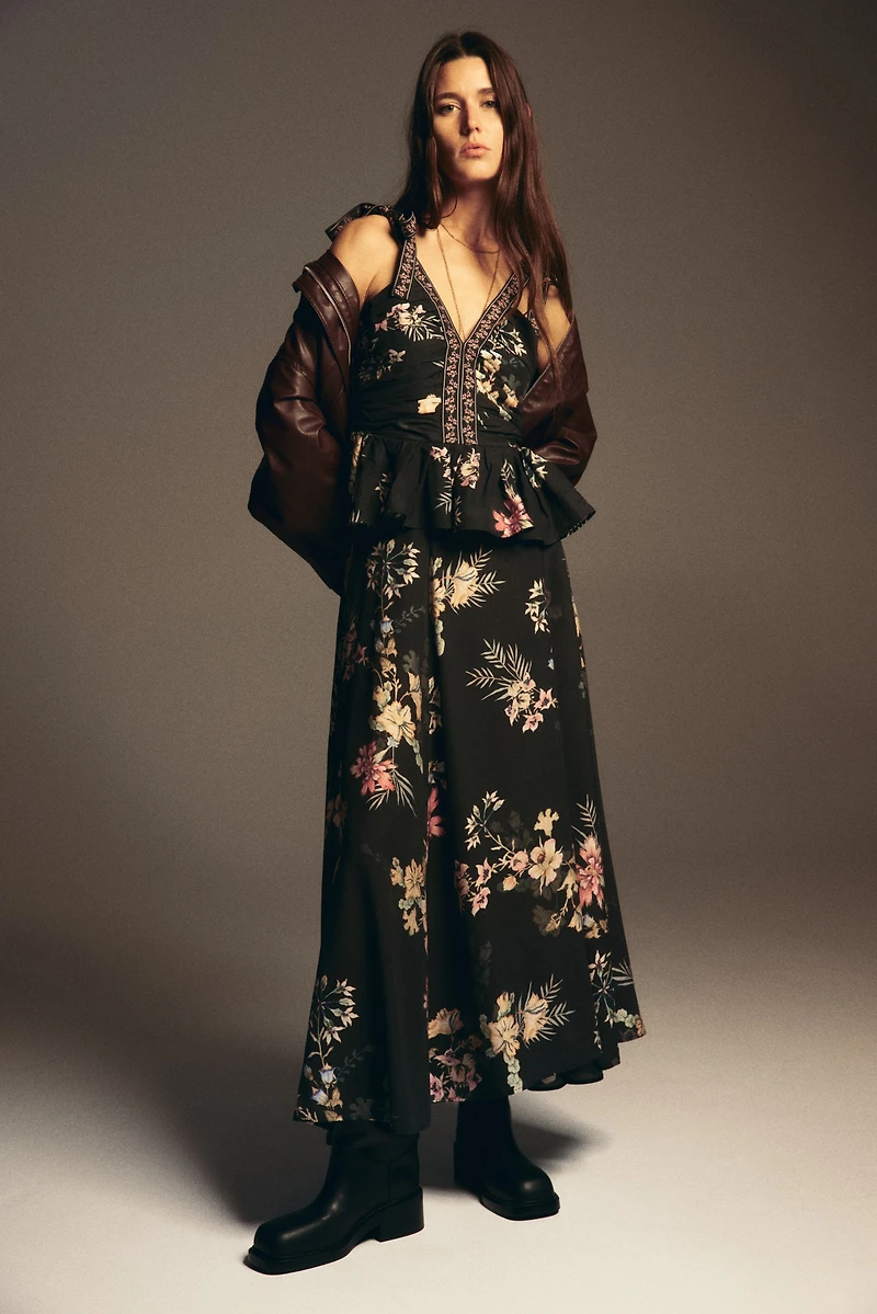 Loose-Fit Maxi Skirt