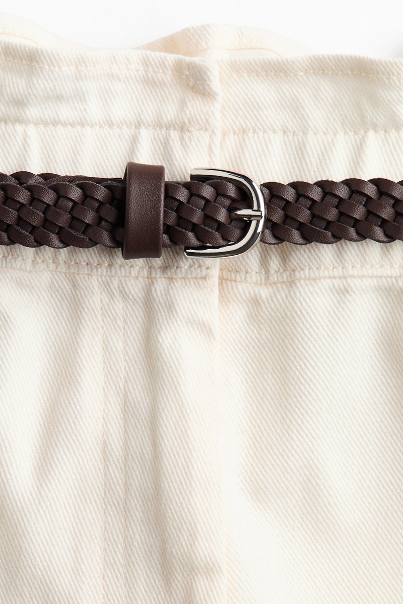 Pantalon tonneau avec ceinture