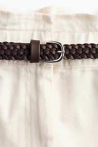 Pantalon tonneau avec ceinture