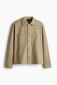 Regular-Fit Twill Overshirt