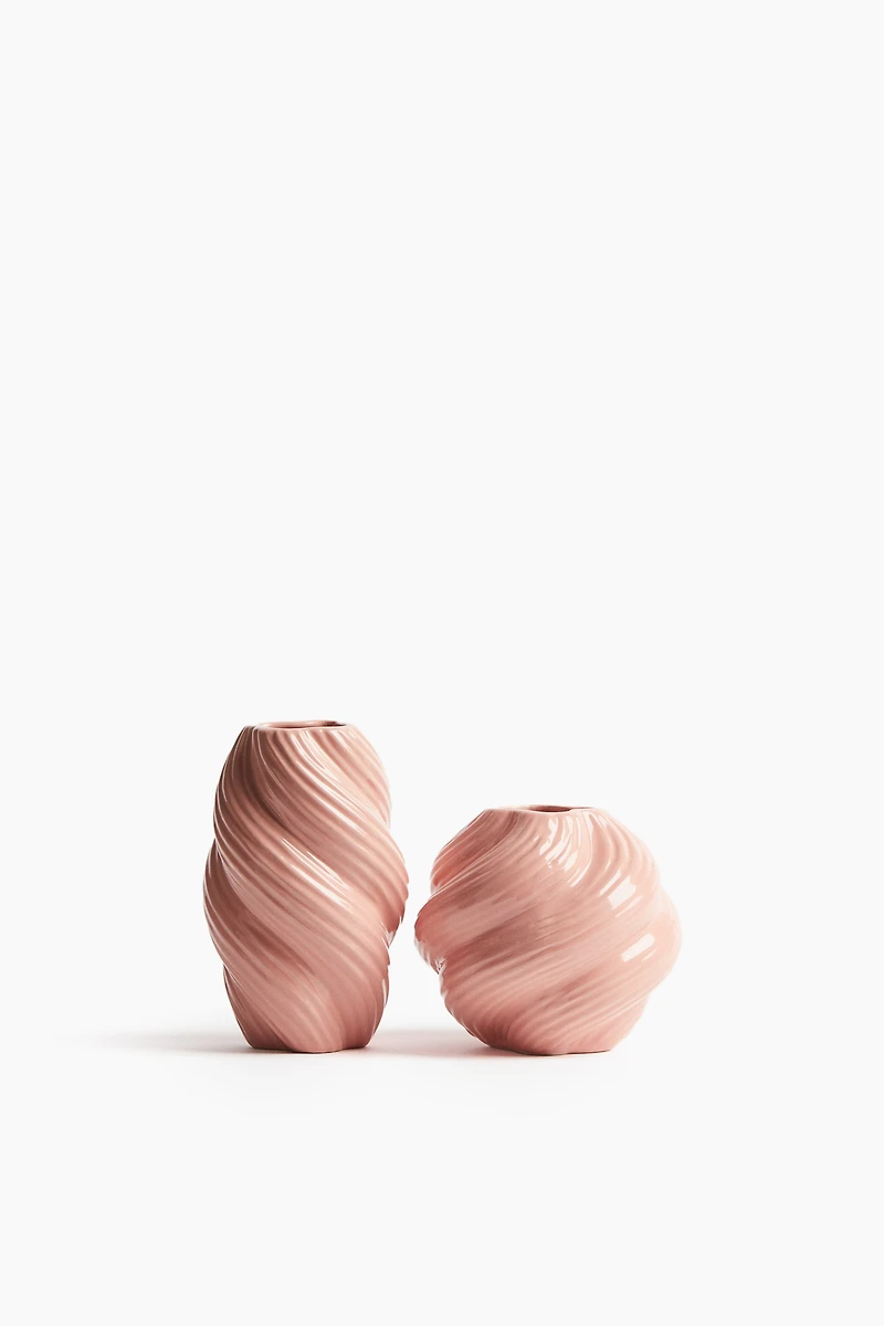 2-pack Mini Stoneware Vases