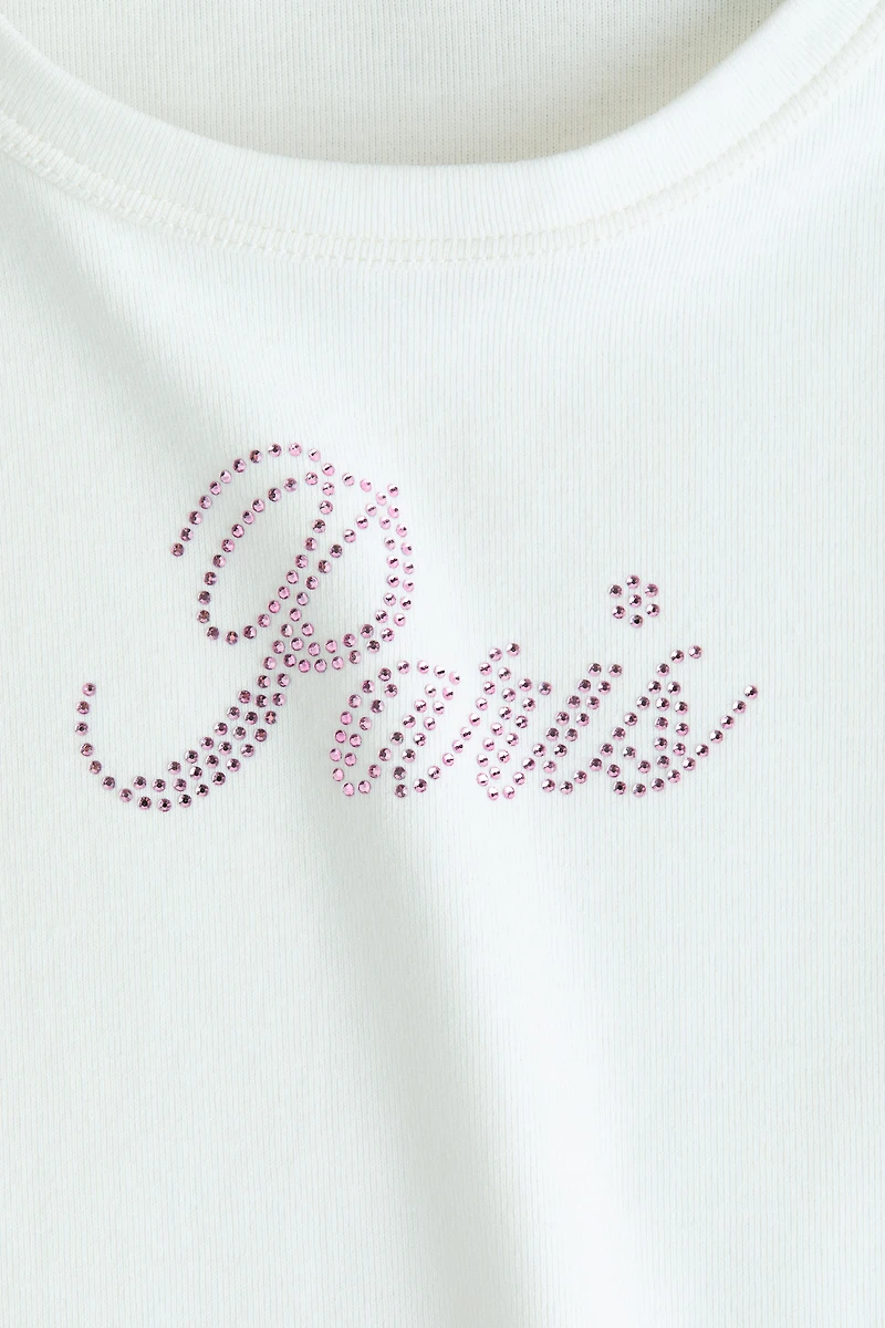 T-shirt avec motif ornementé