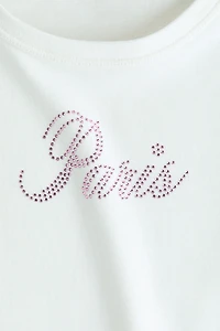 T-shirt avec motif ornementé