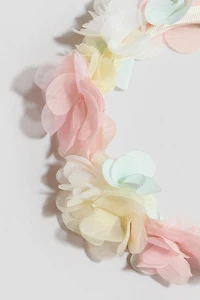 Passe avec appliqués floraux