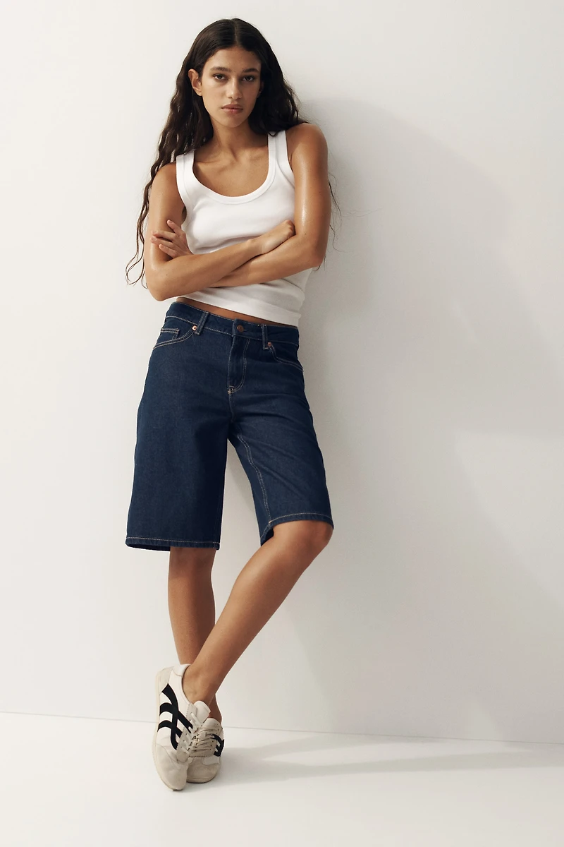 Denim Bermuda Shorts