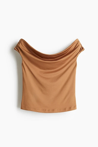 Draped Off-the-Shoulder Top