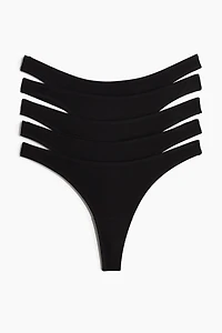 5-pack Cotton Thong Briefs