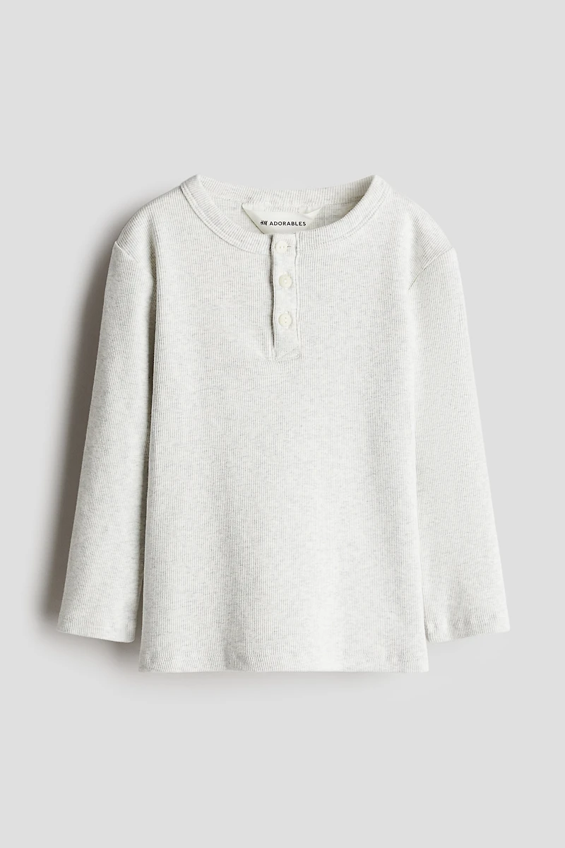 Cotton Henley Shirt