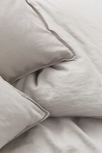 Linen-blend King/Queen Duvet Cover Set