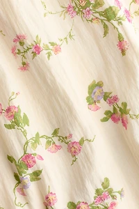 MAMA Nursing Dress with Tie-Top Shoulder Straps