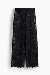 Wide-Leg Lace Pants