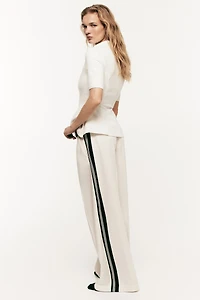 Wide-Leg Dress Pants