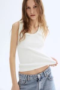 Ribbed Pima Cotton Tank Top
