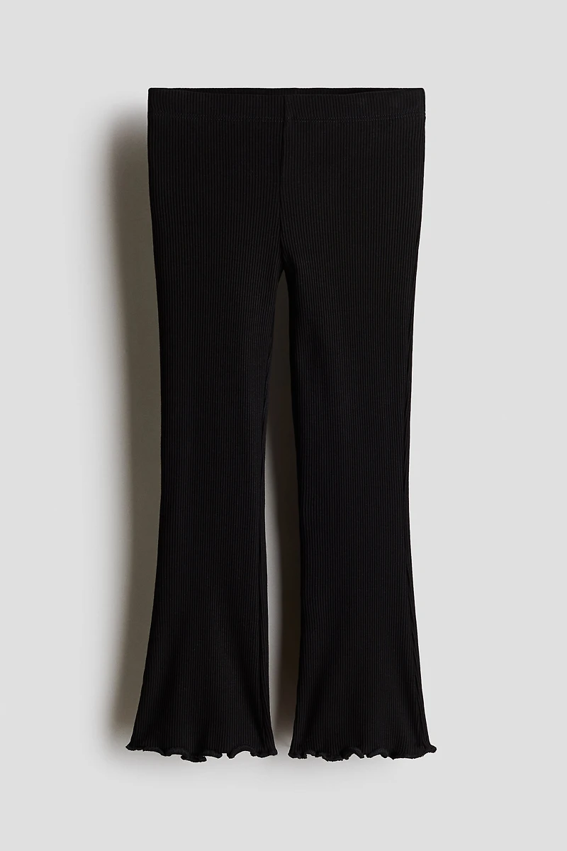 Flared Cotton Leggings