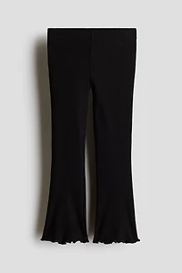 Flared Cotton Leggings