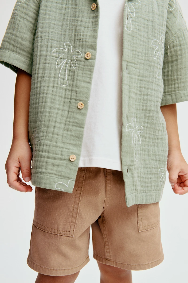 Lot de 2 shorts en toile