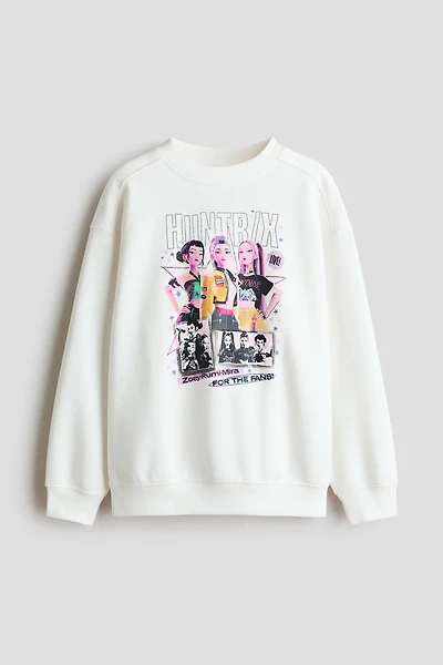 Printed Brushed-Inside Sweatshirt