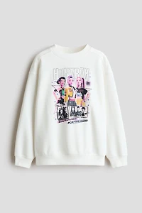 Printed Brushed-Inside Sweatshirt
